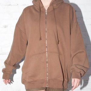 brandy melville brown christy hoodie🤎
